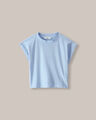 Playera Manga Roll Up,AZUL PASTEL